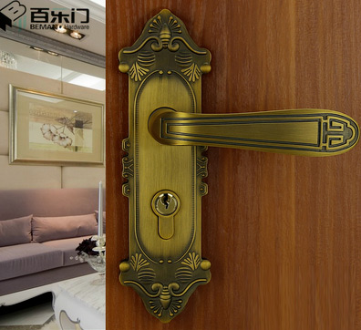 正品简欧门锁 室内门锁 欧式仿古门锁 古典房门锁GH20-8929棕古铜 