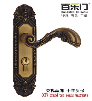 十大锁王【百乐门】GH24-3627棕古铜室内门锁房门锁执手锁具 